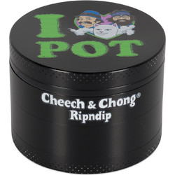RIPNDIP X CHEECH AND CHONG I LOVE POT GRINDER BLACK