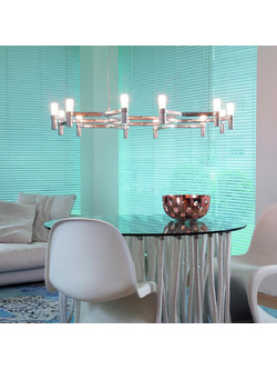 NEMO LIGHTING Nemo Crown Plana Minor | Μοντέρνα Πολύφωτα LED για Τραπεζαρία & Γραφείο (CRO HLW 55)