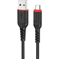Hoco Victory Braided X59 USB σε USB-C (1m) - Μαύρο