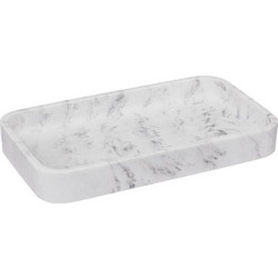 Θήκη για σαπούνι 5Five με διαστάσεις 19x11x2,5cm - Λευκή