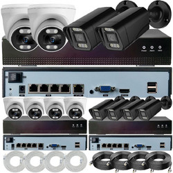 ST-XMT-440 - Σύστημα Καμερών POE 4MP με 4 Κάμερες + Μικρόφωνο | SecurityTech.gr
