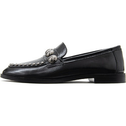 STUDDED PATENT LEATHER MOCCASINS WOMEN LODI