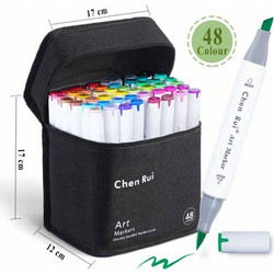 Alcohol Markers διπλής μύτης σετ 48 τεμ
