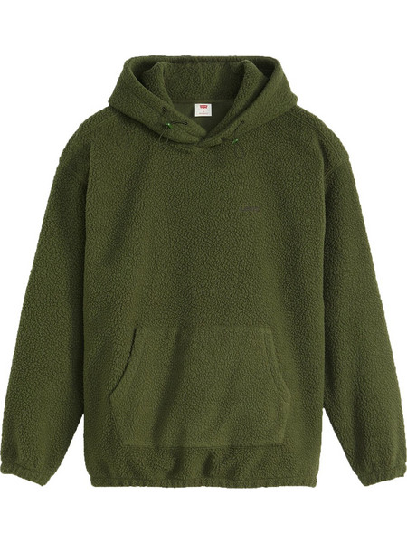 Levi's Ανδρικό Φούτερ Fleece με Κουκούλα & Τσέπες Χακί A1034-0029