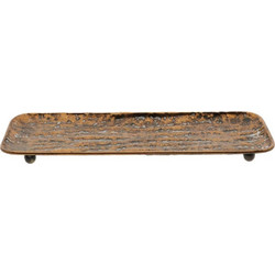 Χριστουγεννιάτικη Πιατέλα 012.862559072 15x41cm Bronze