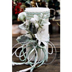 Keradiko Λευκό Αρωματικό Κερί 6,5*15cm 96635 003992
