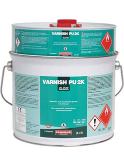 Isomat Varnish-Pu 2K (A+B) Βερνίκι Επιφάνειας Μετάλλου Ξύλου Κονιαμάτων Διαλύτου Gloss 5kg