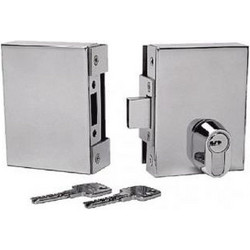 Abus 9430 Πρόσθετη Κλειδαριά Γυάλινης Πόρτας με Κύλινδρο Ασφαλείας (5 Κλειδιά)
