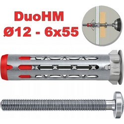 FISCHER DuoHM Βύσμα Γυψοσανίδας O12 M6x55 PZ (572922-1)