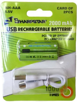 SharpStar Rechargeable AΑA 2000mAh 2τμχ