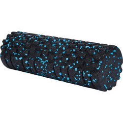 Foam roller γυμναστικής μαύρο γαλάζιο Υ33xO14εκ