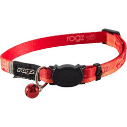 ROGZ Περιλαίμιο γάτας πορτοκαλί FISH small 20-31cm