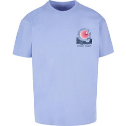 Sunset Charm Oversized T-shirt violablue