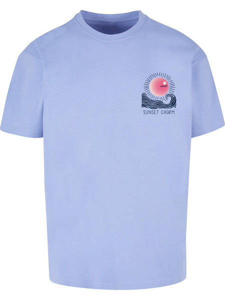 Sunset Charm Oversized T-shirt violablue