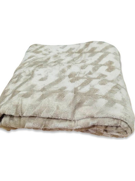Κουβέρτα Μονή Fleece Ανάγλυφη Soft Γαρύφαλλο 160x220