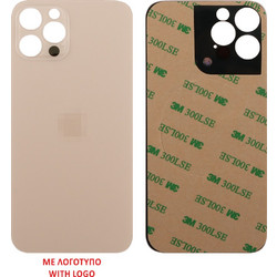 FOR IPHONE 12 PRO BATTERY COVER + 3M STICKER GOLD 3P OR