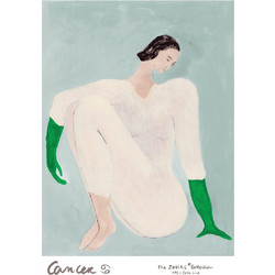 Πόστερ Cancer - Sofia Lind Γαλάζιο Μπεζ Πράσινο 50 x 70 cm THE POSTER CLUB