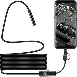 Ψηφιακή Κάμερα Ενδοσκόπιο 5m USB-A, Micro, Type-C IP67 Andowl Q-NK40 - Μαύρο 57762634