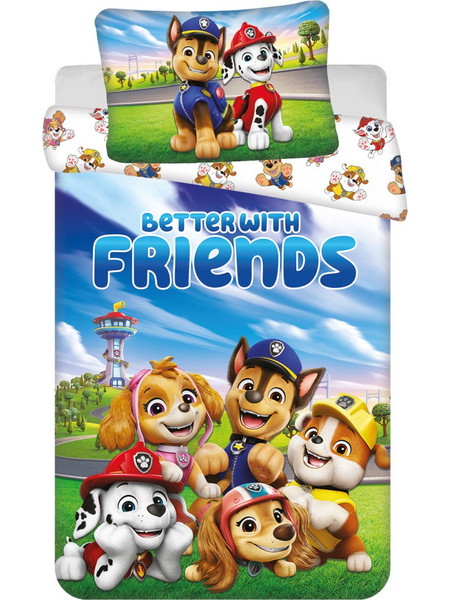 Paw Patrol Better With Friends children's bedding cover 100x135cm, 40x60 cm