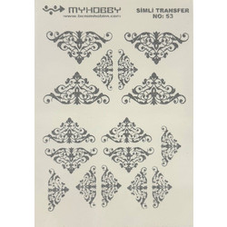 Ριζόχαρτο Μεταφοράς Εικόνας 53 Simli Ασημί 25x18cm