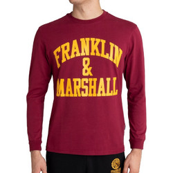 Franklin & Marshall Long Sleeve T-Shirt Ανδρική Μακρυμάνικη Μπλούζα JM3010.000.1000P01 ΜΠΟΡΝΤΟ