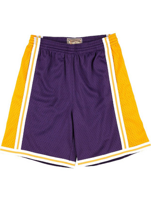 Mitchell & Ness Los Angeles Lakers Casual Ανδρικό Σορτς Υφασμάτινο SMSHGS18235-LALPURP84