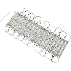 GLOBOSTAR(R) MODULARI 73703 Module LED 0.8W 60lm 120 DC 12V Αδιάβροχο IP65 3 x SMD5050 Chip Κόκκινο Dimmable - Μ8.6 x Π1.2 x Υ0.5cm - Πακέτο 20 Τεμαχίων