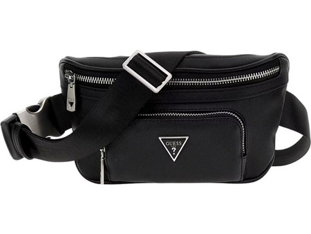 Guess Certosa Saffiano Smart Ανδρικό Τσαντάκι Μέσης Μαύρο HMECSA-P3332