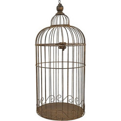 Κλουβί μεταλλικό rusty Φ29Η67cm