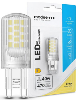 Modee Lighting Λάμπα LED Izzo G9 Aluminium 4.2W 2700K 470lm ERP B1