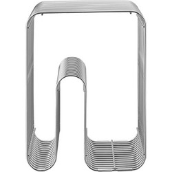 Σκαμπό Curva 32,4x32,4x43cm Silver Aytm