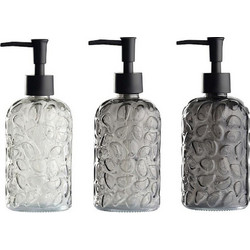 DAY DISPENSER ΓΥΑΛΙΝΟ 3 ΧΡΩΜΑΤΑ ASS. 400 ML (4XLIGHT GREY/4XDARK GREY/4XBLACK)