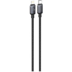 Καλώδιο Σύνδεσης USB 2.0 Foneng X119 Zinc Alloy Head Braided USB C σε Lightning PD 27W 1m Μαύρο N68722