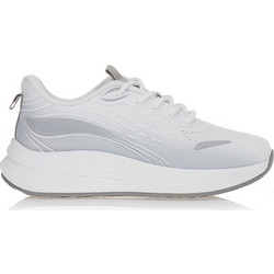 Sneakers λευκά με γκρι λεπτομέρειες