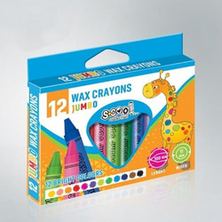 School Collection Jumbo Κηρομπογιές Σετ 12τμχ