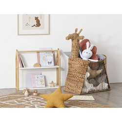 Atmosphera Βιβλιοθήκη Maison με 2 ράφια και διαστάσεις 56x15x50.8cm - Aπόχρωση Ξύλου/Λευκό