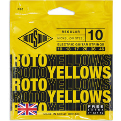 Rotosound R10 Σετ 6 Χορδές Ηλεκτρικής Κιθάρας Nickel Plated Steel 10-46" Normal Tension