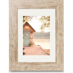 Hama Cottage Plastic Frame 15x20 Brown inc.Passepartout 193330