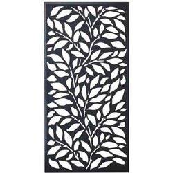 Διακοσμητικό Πάνελ Κήπου JUNGLE με Πλαίσιο 180x90cm Ανθρακί Γκρι JACK MATRIX