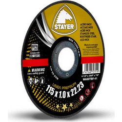 STAYER Δίσκος κοπής ανοξειδώτου O115*1,0 Premium