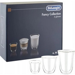 De'Longhi Fancy Collection Σετ Ποτήρια Καφέ/Freddo από Γυαλί 5513296671 6τμχ