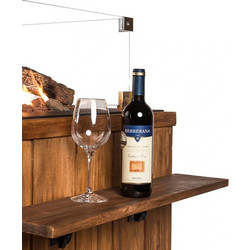 Side Τable Teak Bar,ξύλινα πλαϊνά ράφια