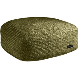 Πουφ Σκαμπό 50x50x25 Guy Laroche Boho Olive