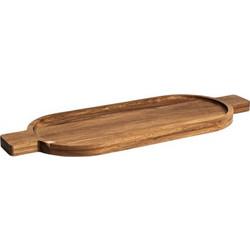 ESTIA ΔΙΣΚΟΣ ΣΕΡΒΙΡΙΣΜΑΤΟΣ ALLURE 49x18x2cm ΟΒΑΛ ΜΕ ΧΕΡΟΥΛΙΑ