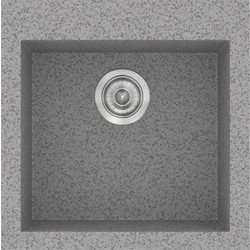 Sanitec Classic 339 Ένθετος Νεροχύτης Γρανίτη Ματ Granite Grey 50x50cm