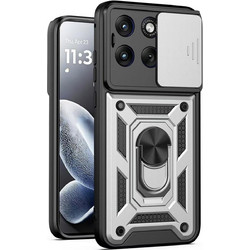 Bodycell Armor Slide Θήκη Ασημί (Motorola Edge 70 Fusion)
