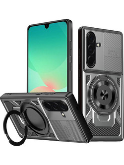 Θήκη Κινητού Defender Armor Case Αντικραδασμική (Armor - Shockproof ) με ενσωματωμένη Magsafe βάση-δαχτυλίδι για SAMSUNG GALAXY A57 ΓΚΡΙ