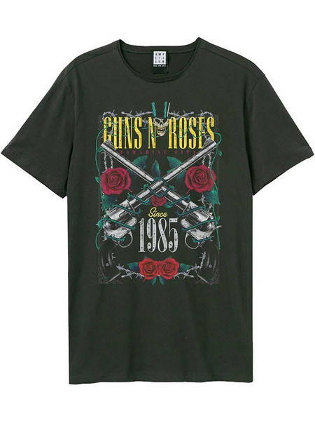 Amplified Guns N' Roses LA Big Guns T-Shirt Charcoal ZAVE210G89-CHA