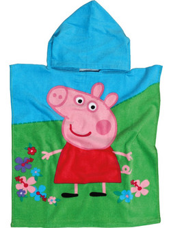Das Home Peppa Pig Παιδικό Πόντσο Θαλάσσης Μπλε Πράσινο 50x115cm 5869