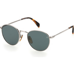 David Beckham DB1005S Silver Γυαλιά Ηλίου Στρογγυλά Μεταλλικά Ασημί με Μαύρο Polarized Φακό